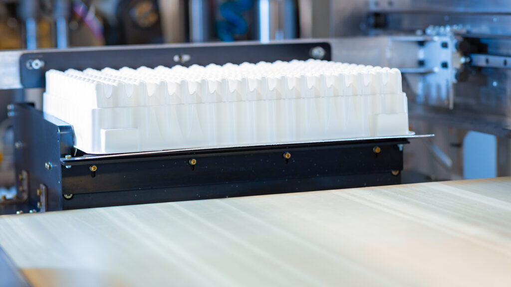 Packaging solution on manufacturing line